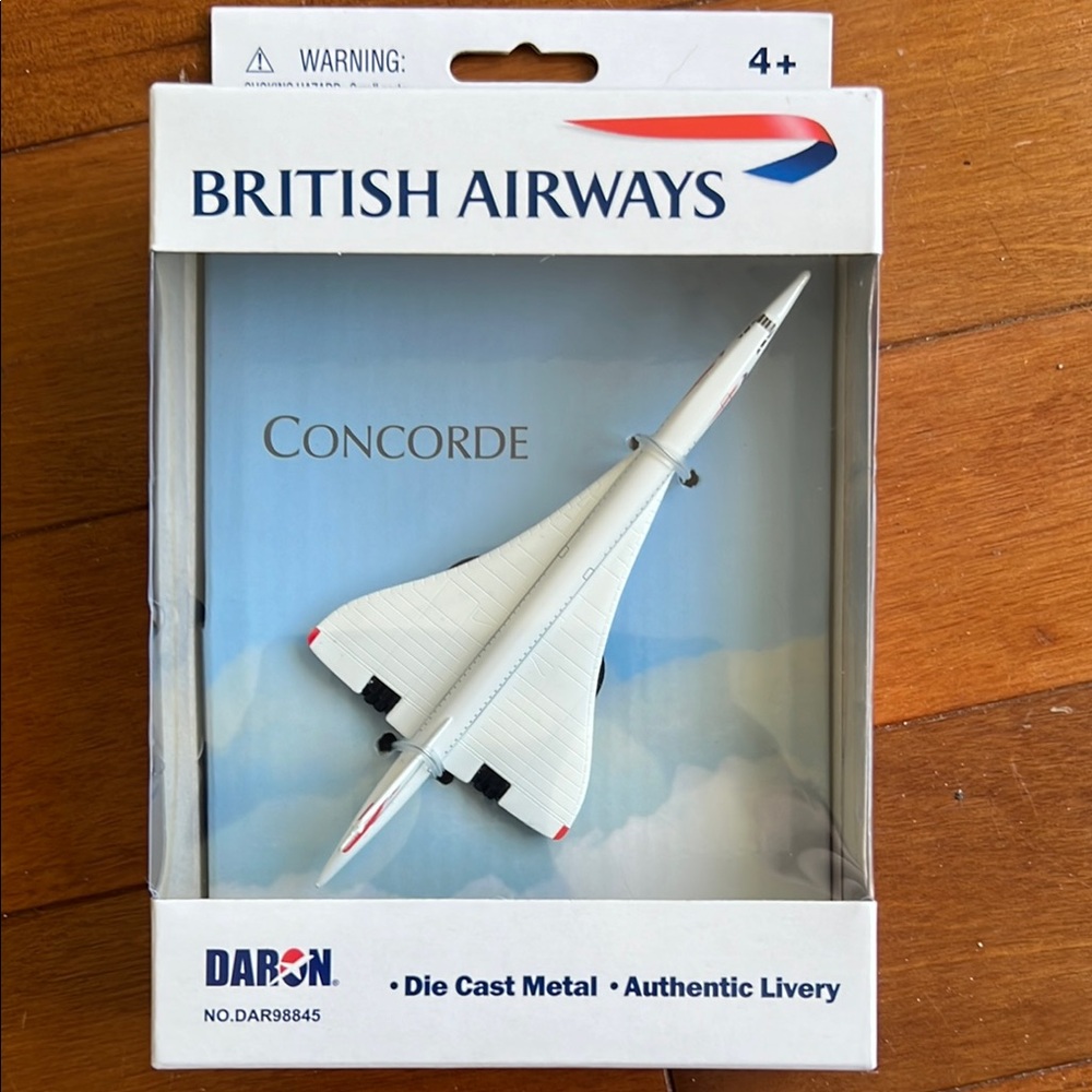 British Airways Concorde Toy Model